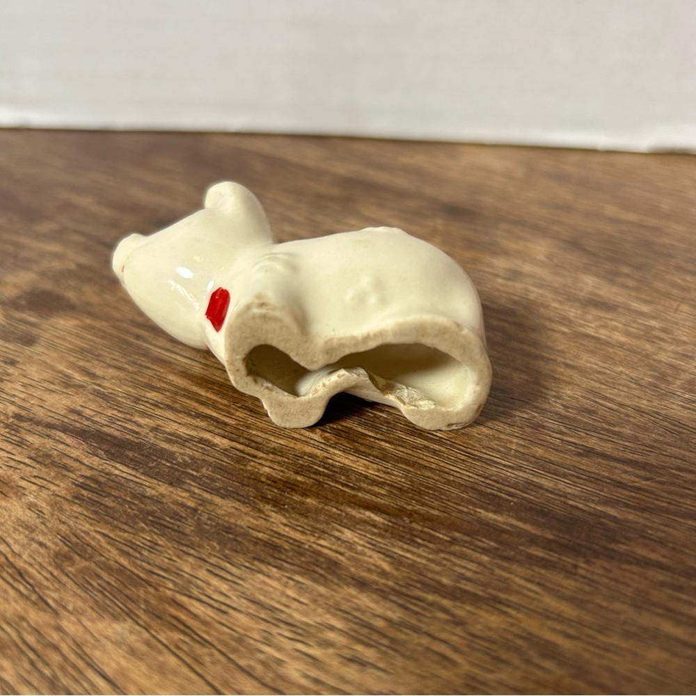 Lot Of 3 Vintage Porcelain Animal Figures Japan Terrier Dog Pig Cat 1940’s - Picture 12 of 12